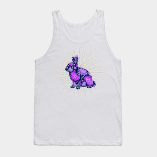 Purple floral bunny Tank Top